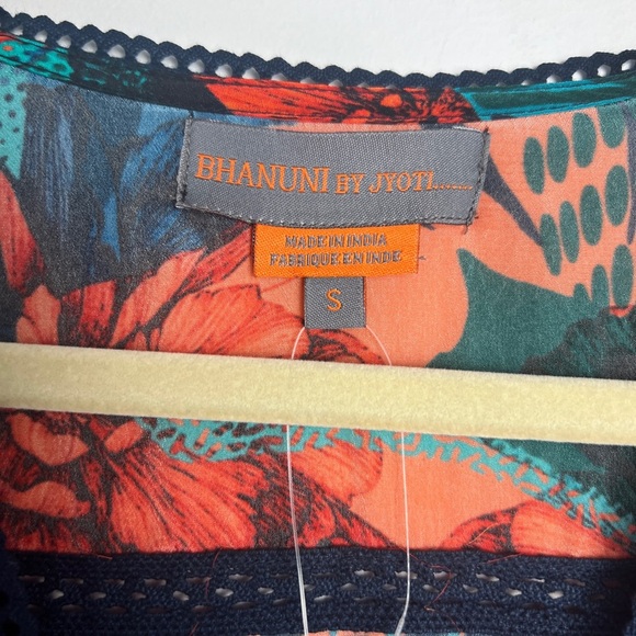 NEW Anthropologie Bhanuni By Jyoti Celestine Embellished Embroidered Boho Top S - Picture 10 of 12